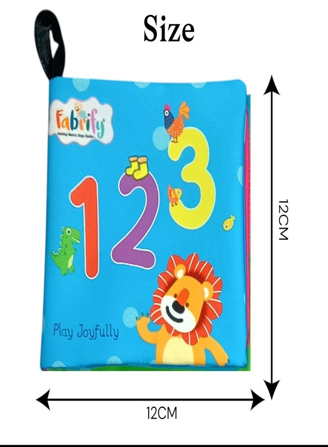 Fabrify 4-Book Set Comes with a Plastic Ring - Soft Sensory Cloth Books for Babies, Crinkle Sound & Washable, Early Learning Themes Alphabet,Shape,Color, Fruits,Numbers,Non-Toxic & Educator - Image 3